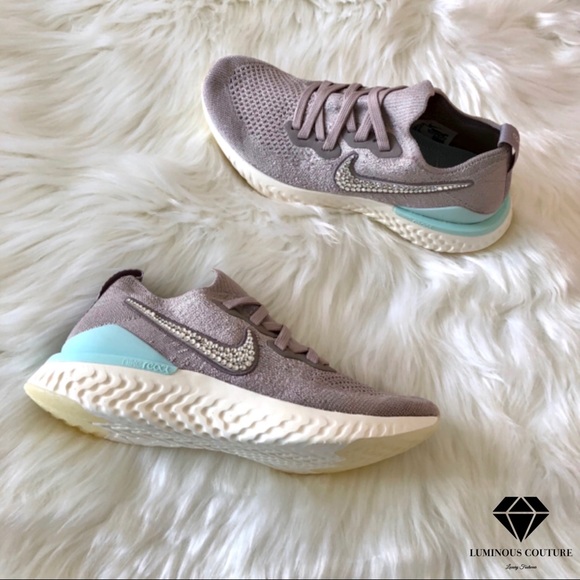 Swarovski Nike Epic React Flyknit Tan Teal - Picture 4 of 9